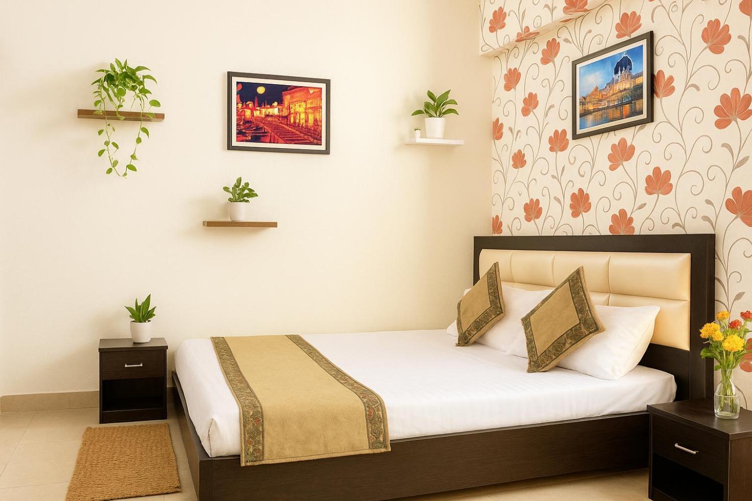 Hotel Hr Guest House Varanasi - 5 Minutes Walking From Kashi Vishwanath Temple And Ganga Arti Ghat - Fully Air Conditioned - Wi-Fi - Room Service - Well Maintained And Spacious Room - Best Seller In Varanasi Hotel 4*